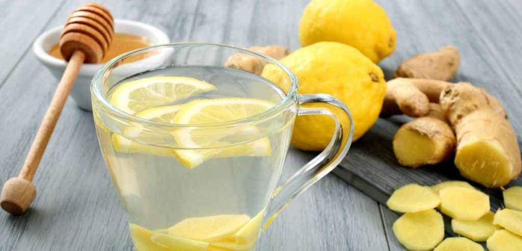 Вода с имбирем и лимоном