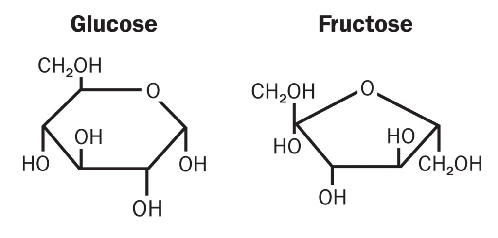 Отличие глюкозы от фруктозы